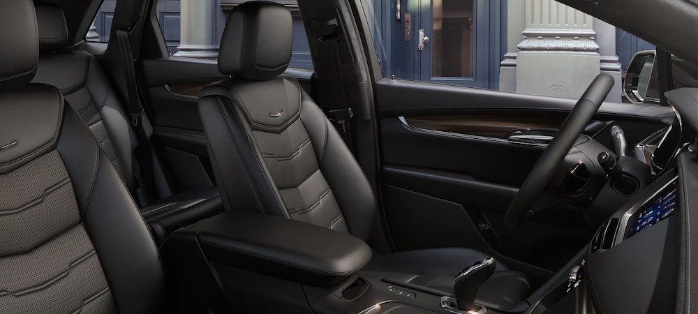 2019 Cadillac XT5 Black Front Interior Seating